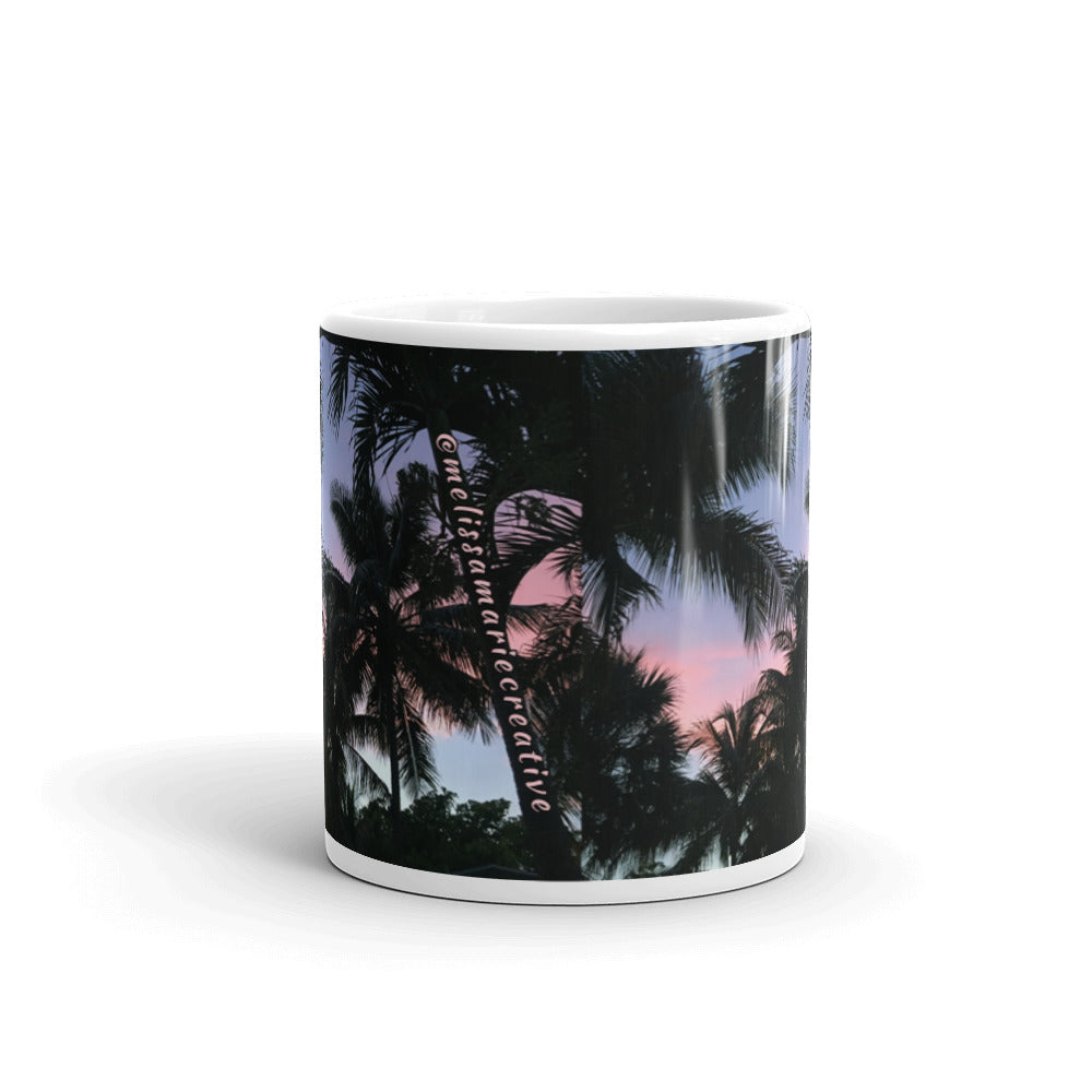 Sunset Palms Mug 11oz Front View