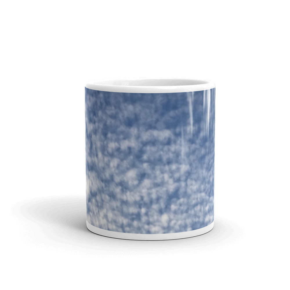 Paintbrush Clouds All-Over Print Mug