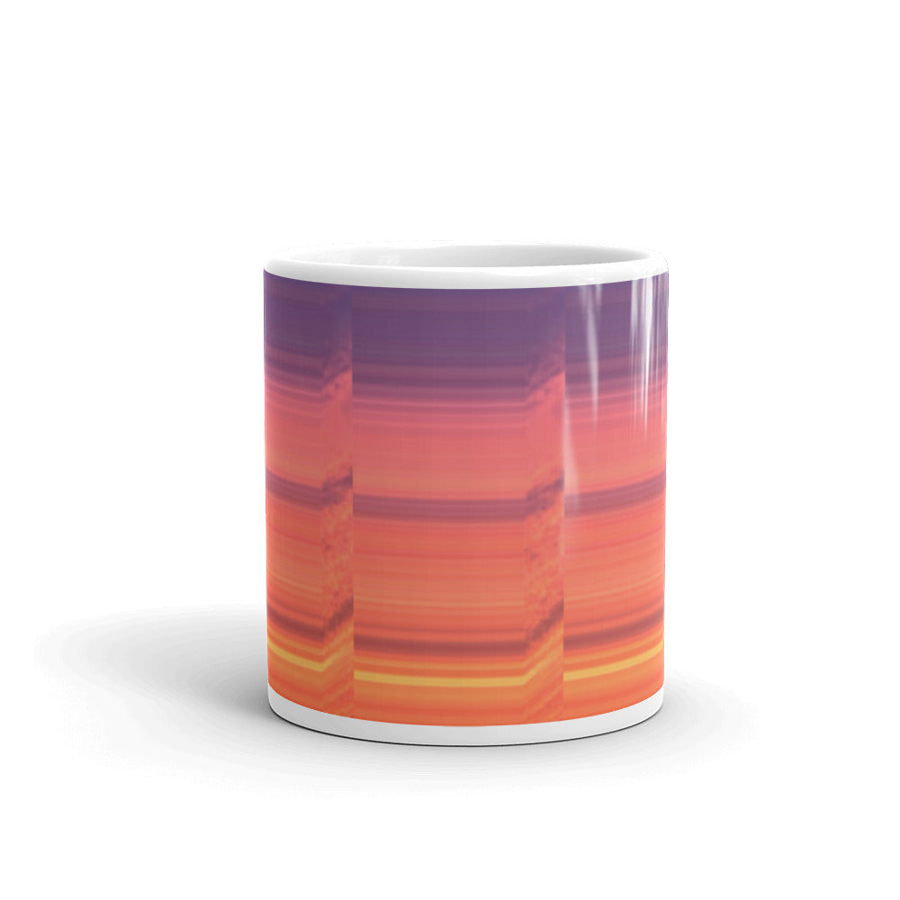 Abstract Sunset 11oz Mug Front