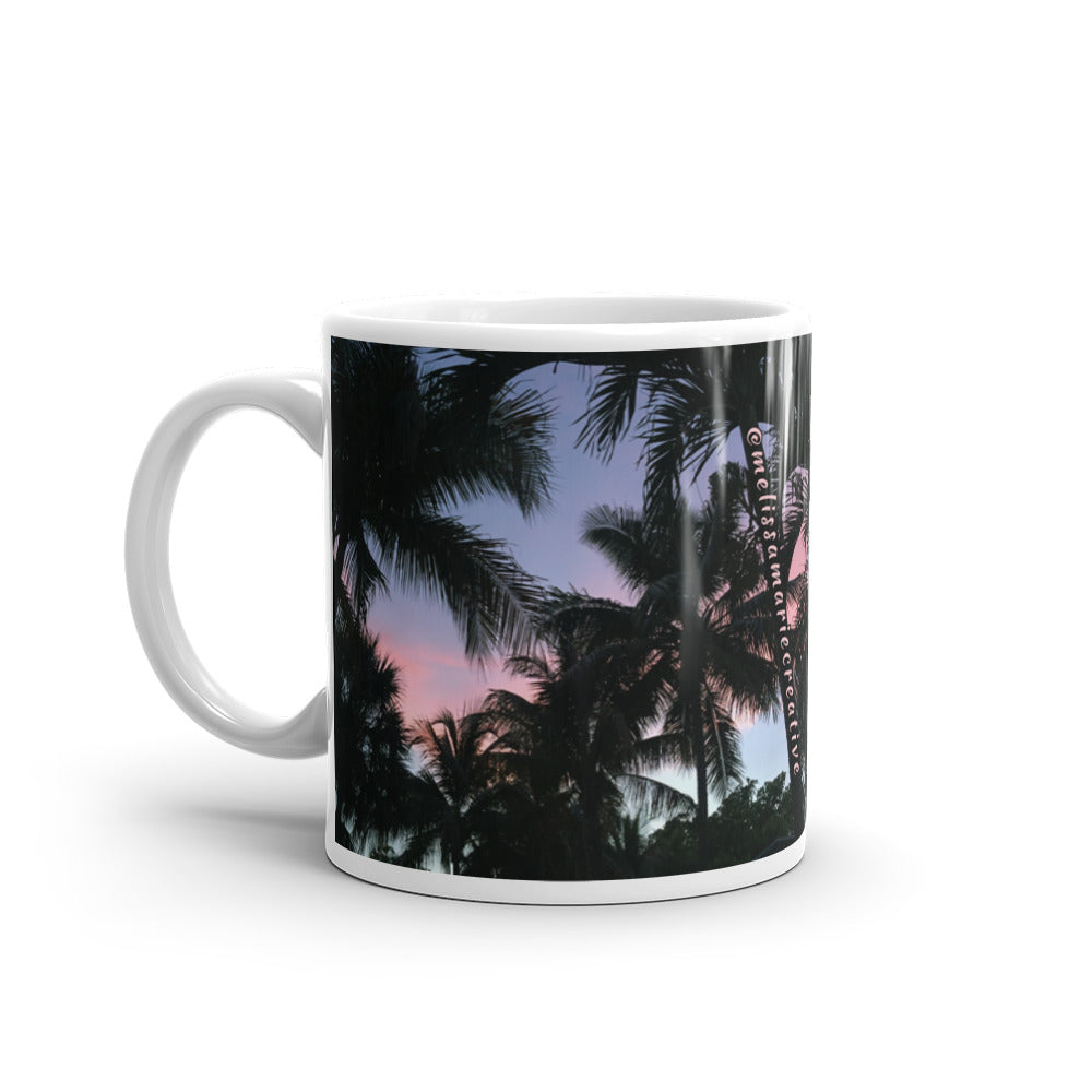 Sunset Palms Mug 11oz Handle Left