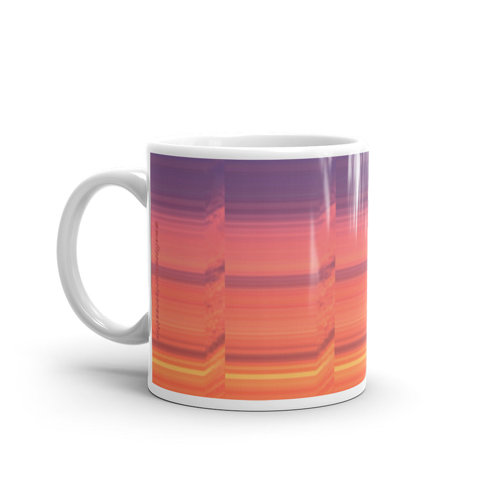 Abstract Sunset 11oz Mug Left