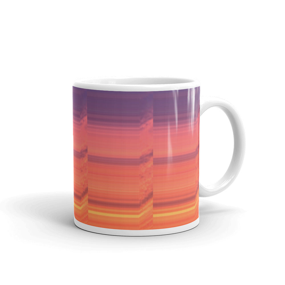 Abstract Sunset 11oz Mug Right