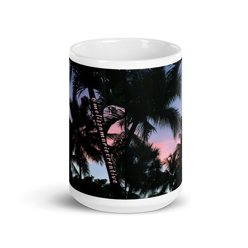 Sunset Palms Mug 15oz Front View