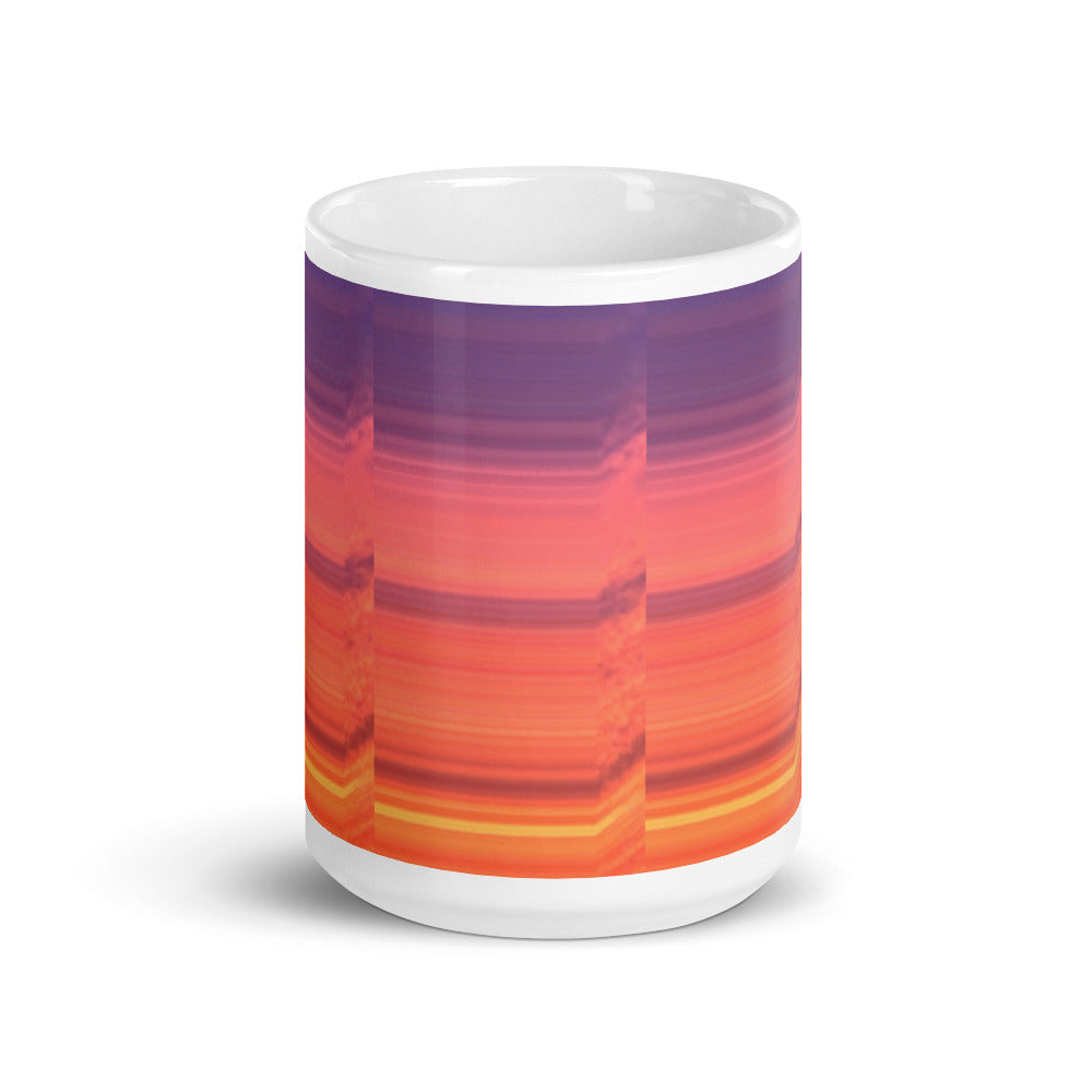 Abstract Sunset 15oz Mug Front