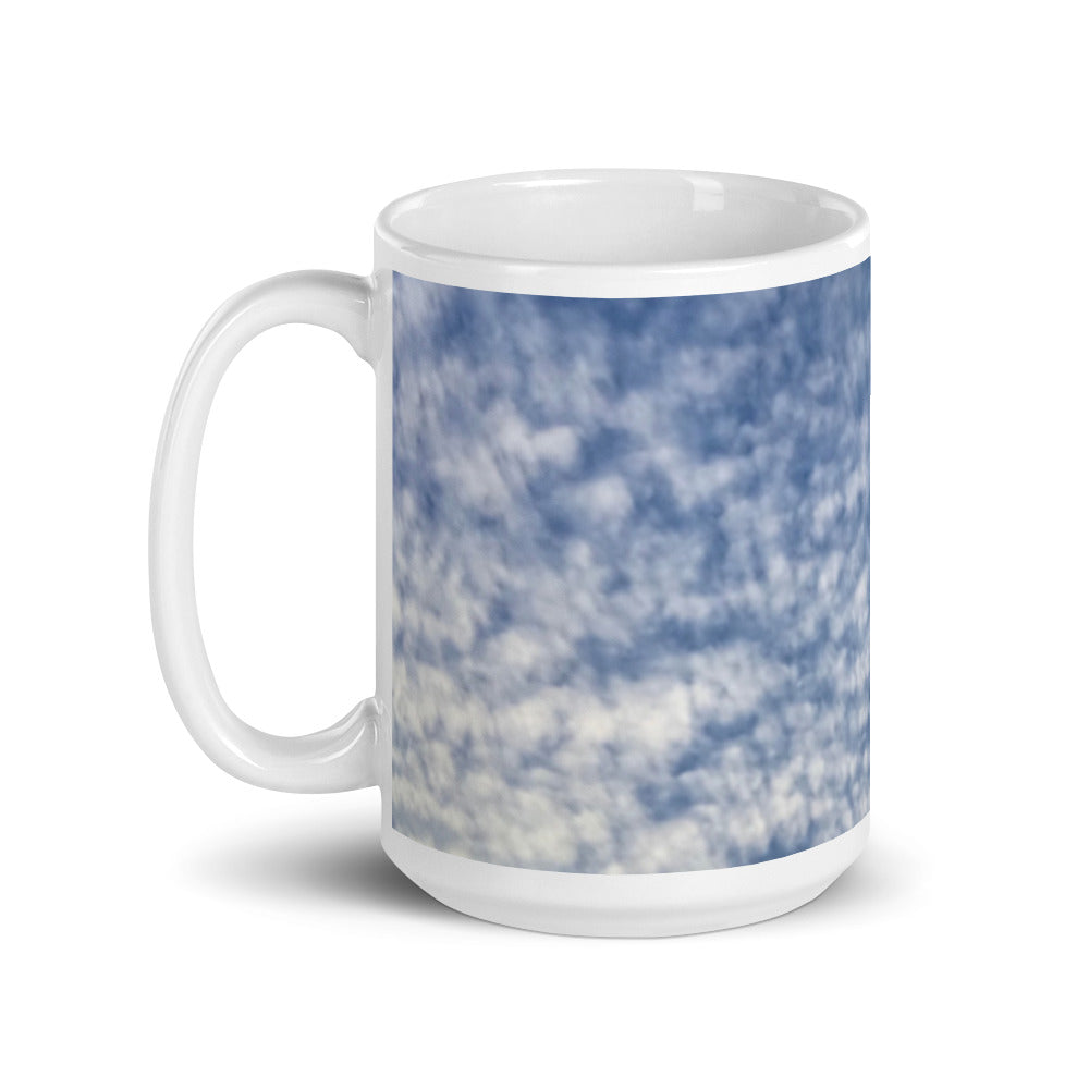 Paintbrush Clouds All-Over Print Mug