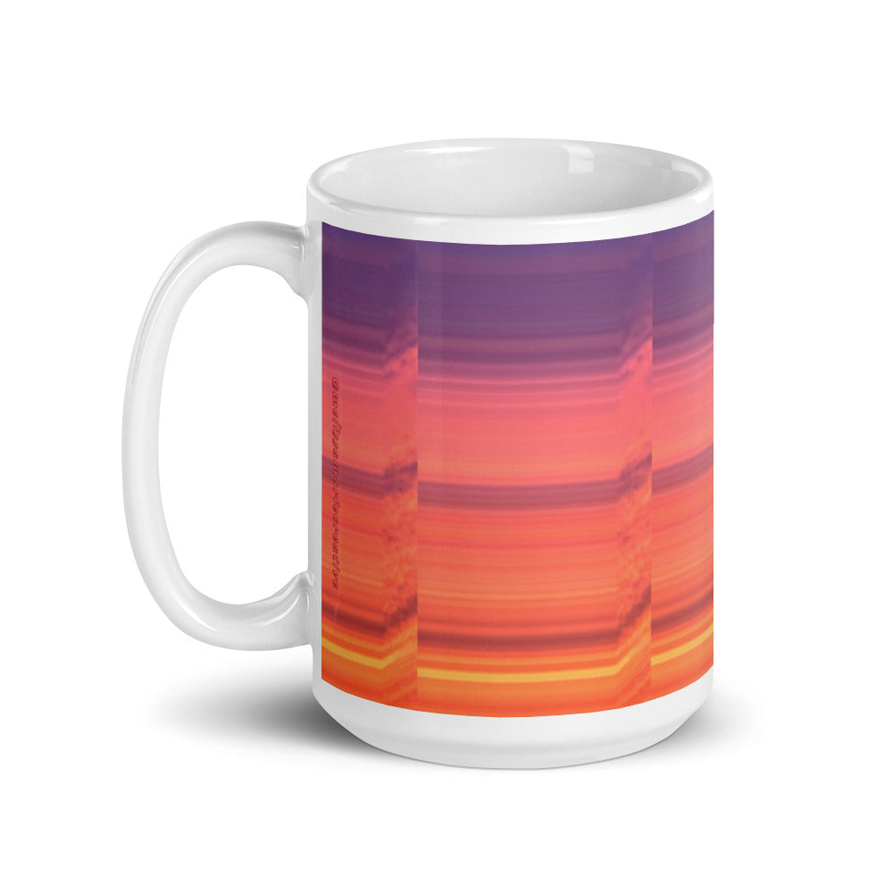 Abstract Sunset 15oz Mug Left