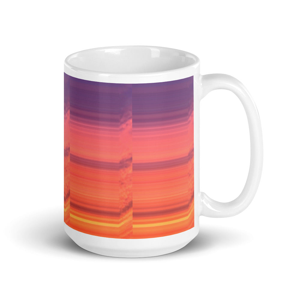 Abstract Sunset 15oz Mug Right