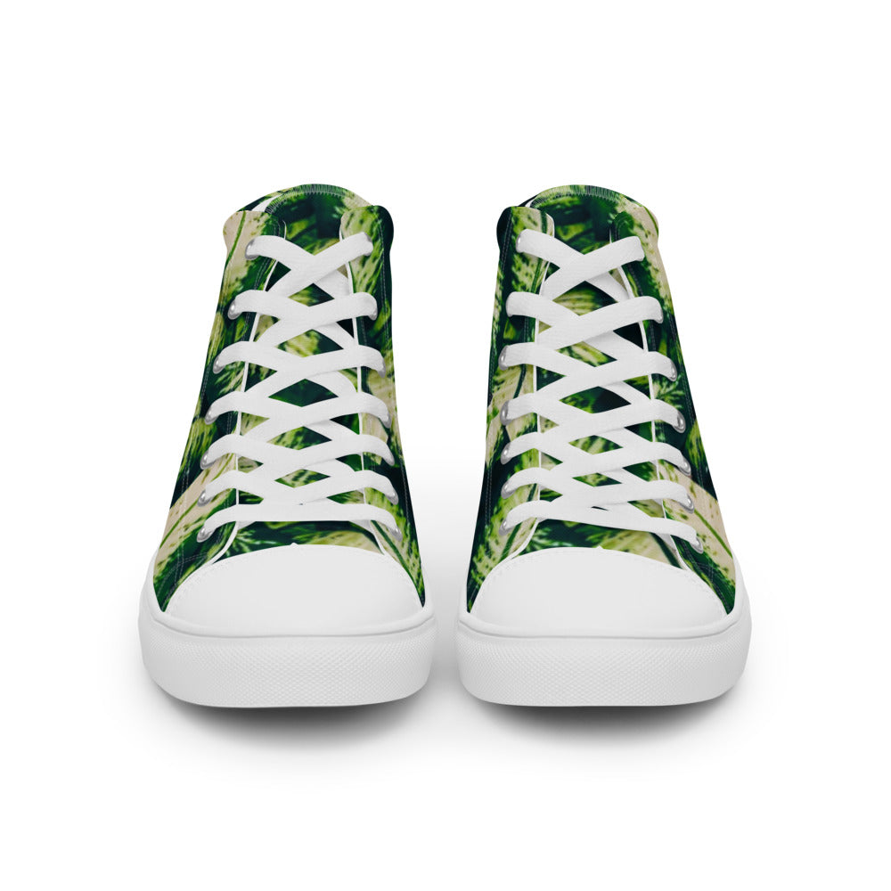 Rainforest Leaves Women's High Tops Front