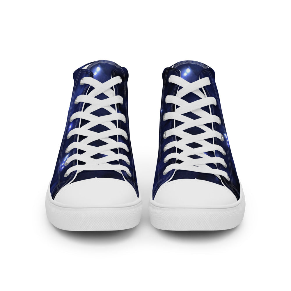 Abstract Galaxy Women's High Tops Front