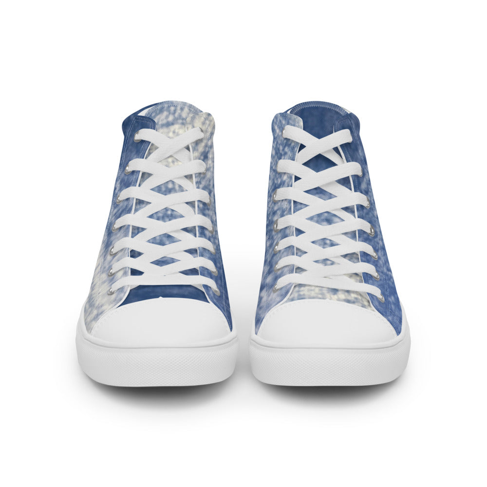 Paintbrush Clouds Women's High Tops Front