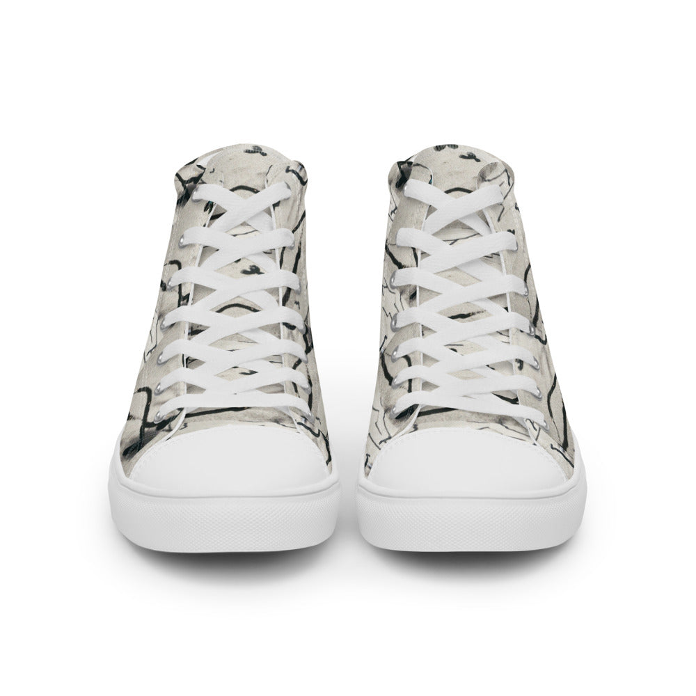 Desert Bird Abstract Women's High Tops Front