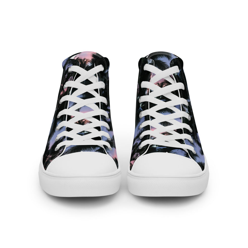 Sunset Palms Women's High Tops Front