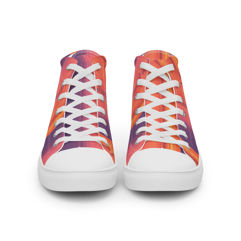 Abstract Sunset Women's High Tops Front