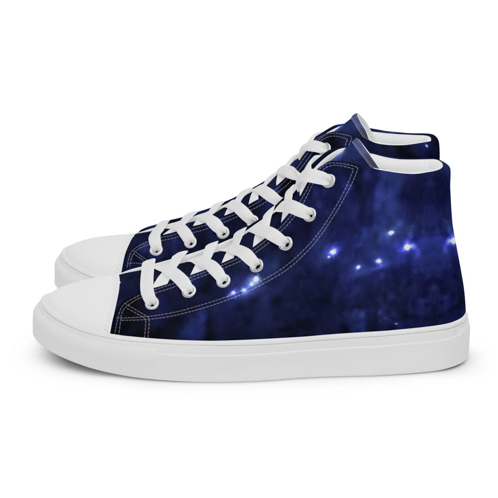 Abstract Galaxy Women's High Tops Left Shoe