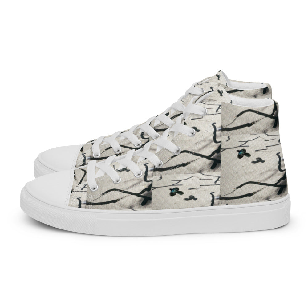 Desert Bird Abstract Women's High Tops Left Shoe