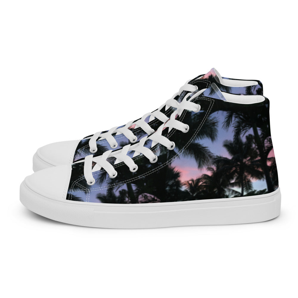 Sunset Palms Women's High Tops Left