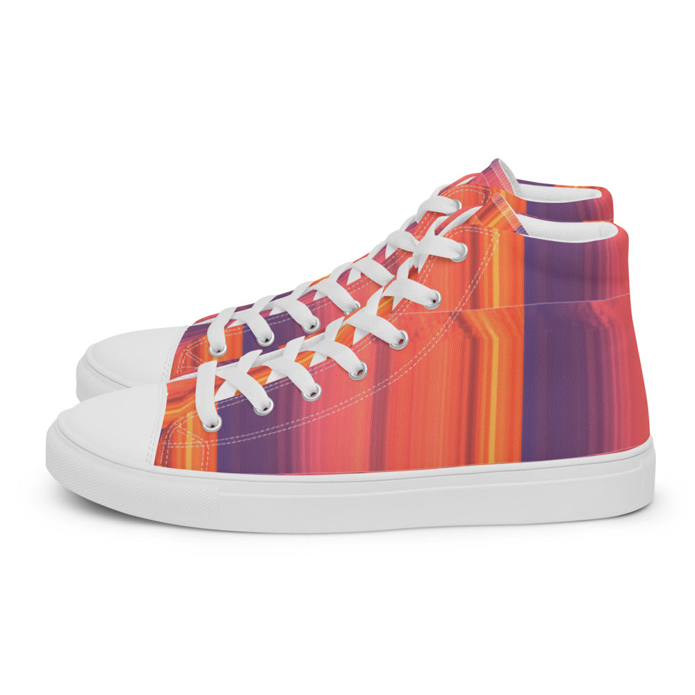 Abstract Sunset Women's High Tops Left