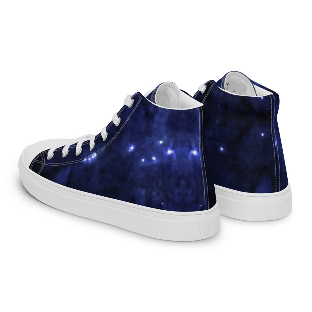 Abstract Galaxy Women's High Tops Left Back