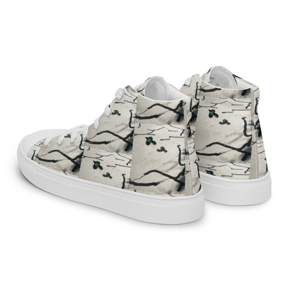 Desert Bird Abstract Women's High Tops Left Back