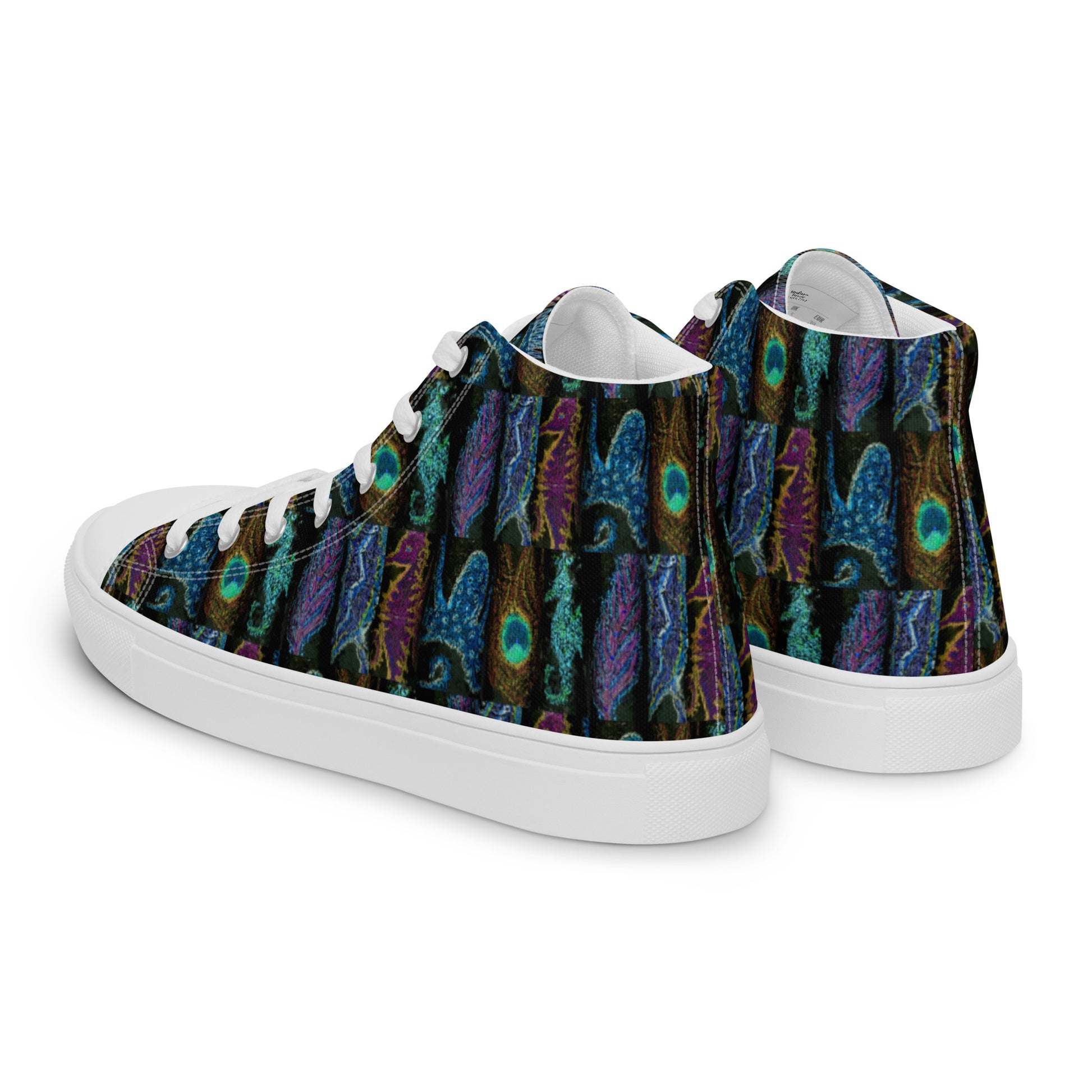 Creatures Camo Women's HIgh Tops Left Back