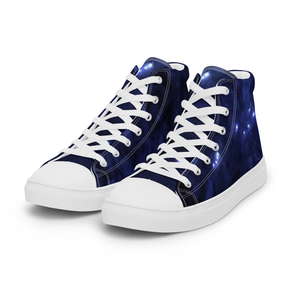 Abstract Galaxy Women's High Tops Left Front