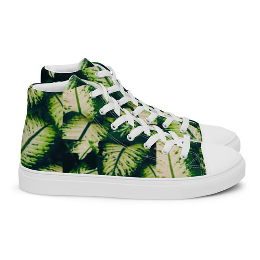 Rainforest Leaves Women's High Tops Right Shoe