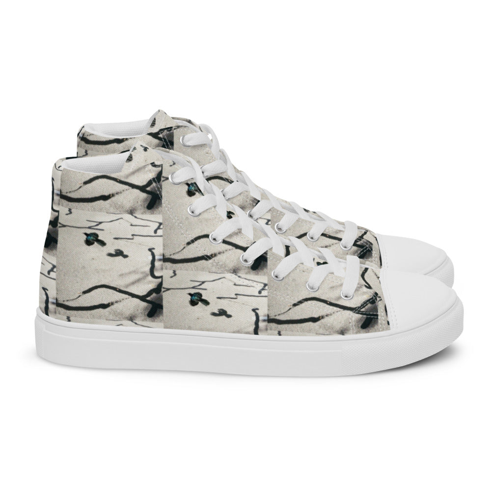 Desert Bird Abstract Women's High Tops  Right Shoe