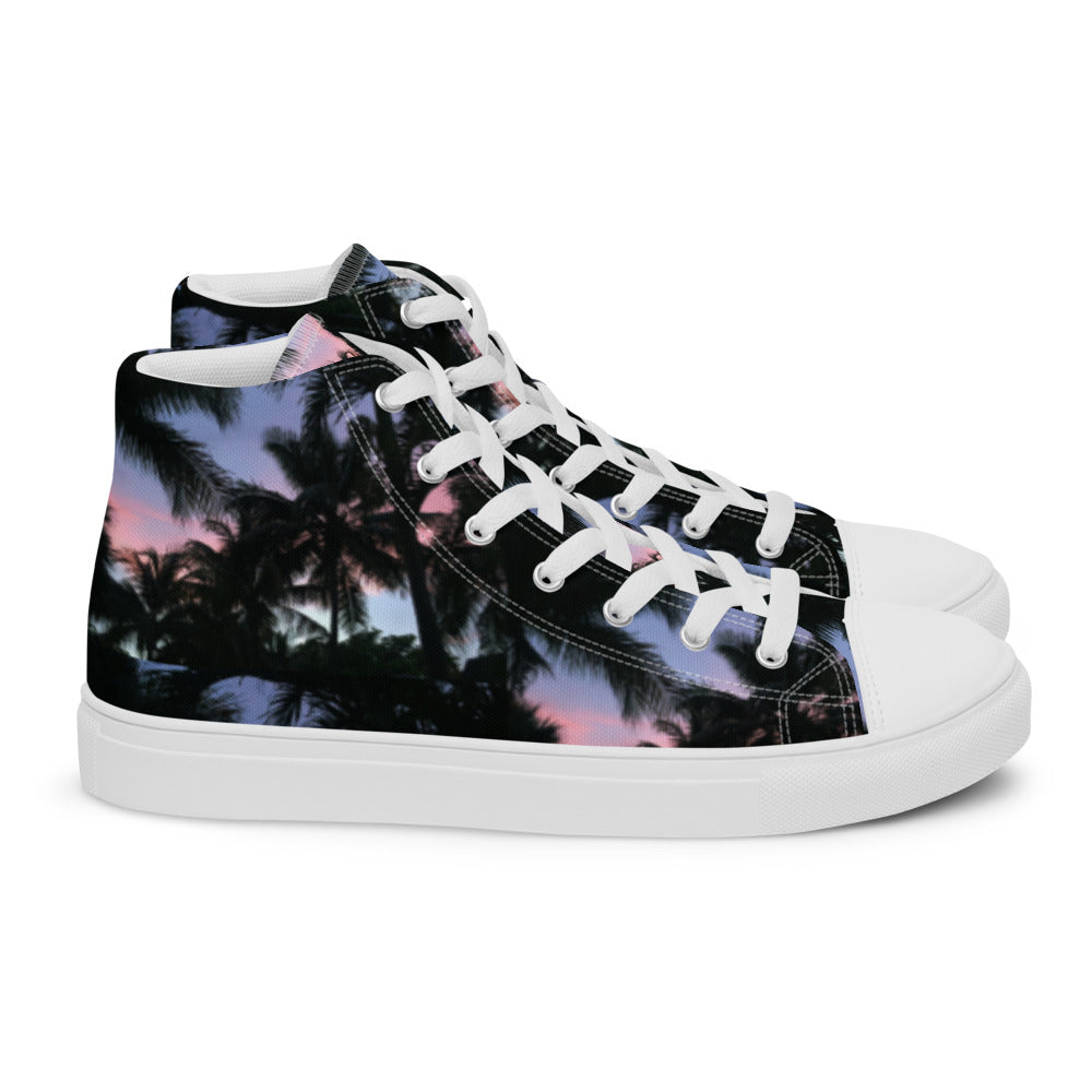 Sunset Palms Women's High Tops Right