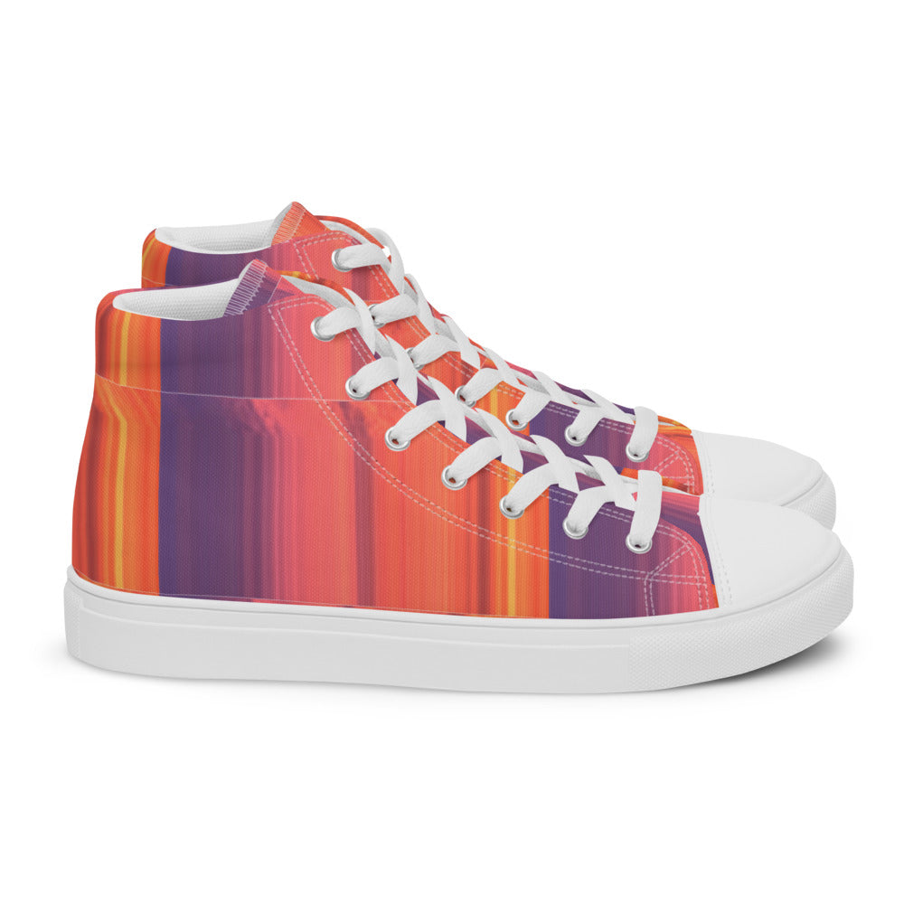 Abstract Sunset Women's High Tops Right