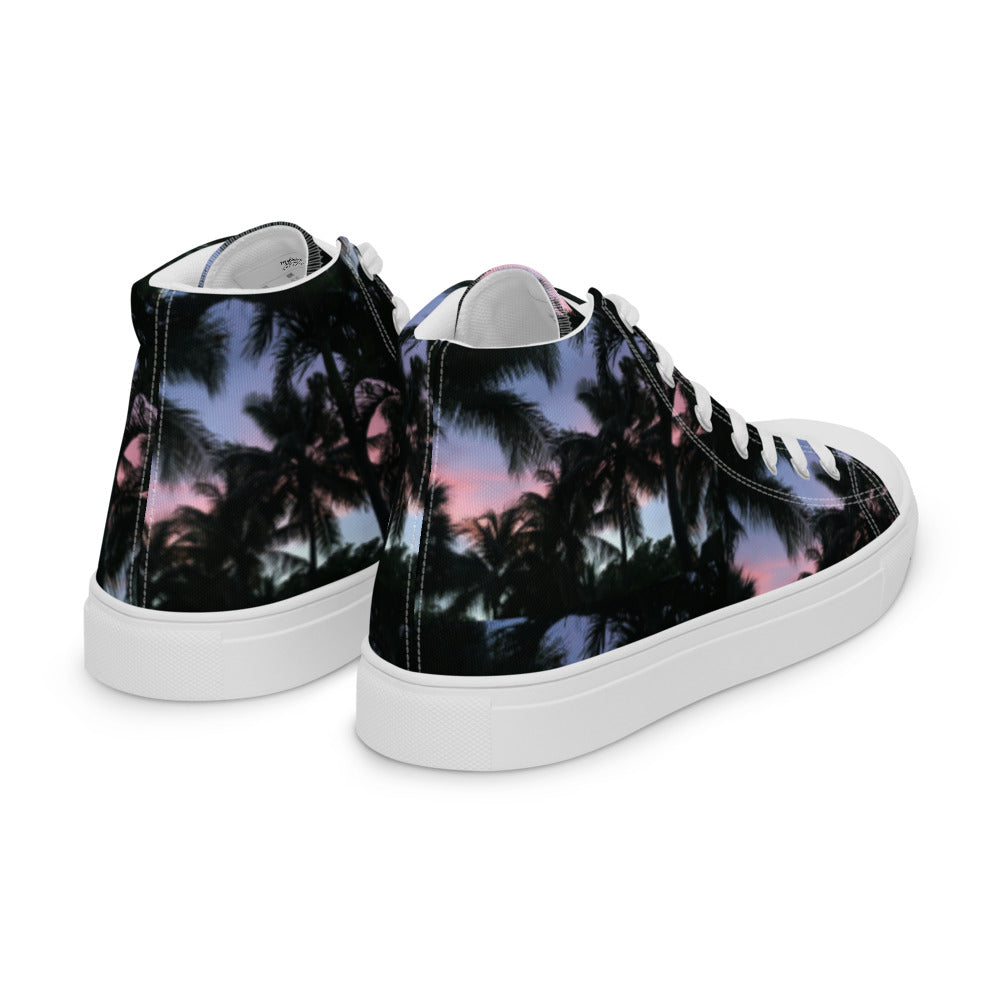 Sunset Palms Women's High Tops Right Back