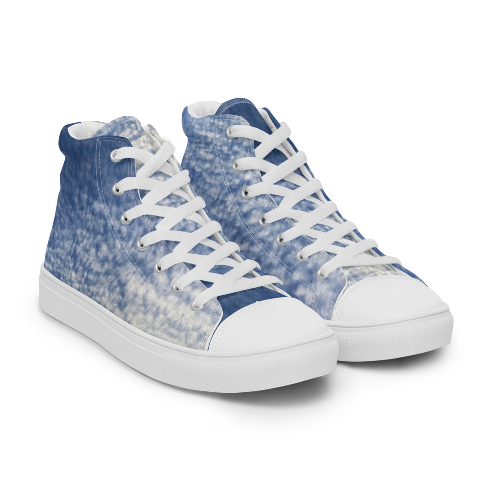 Paintbrush Clouds Women's High Tops Right Front