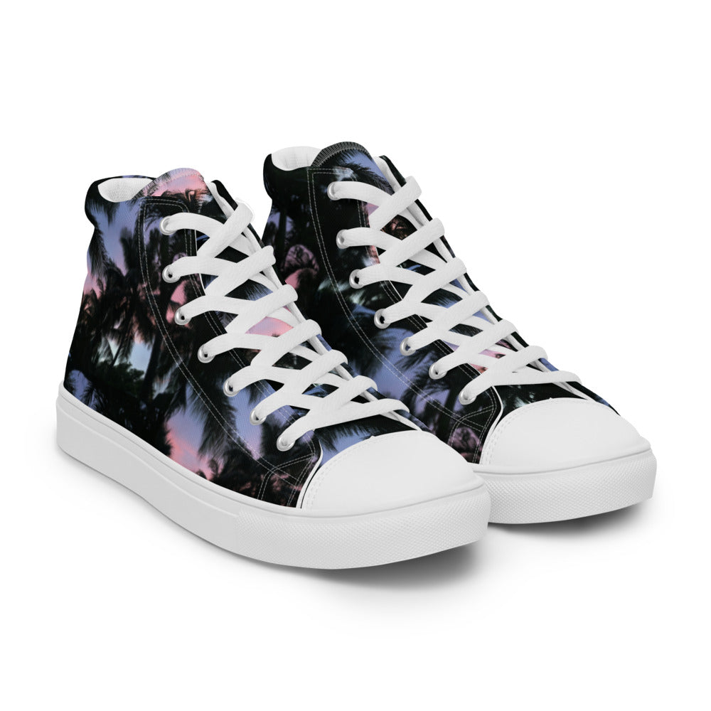 Sunset Palms Women's High Tops Right Front